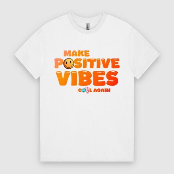 Positive Vibes Tee (Black / White) Thumbnail